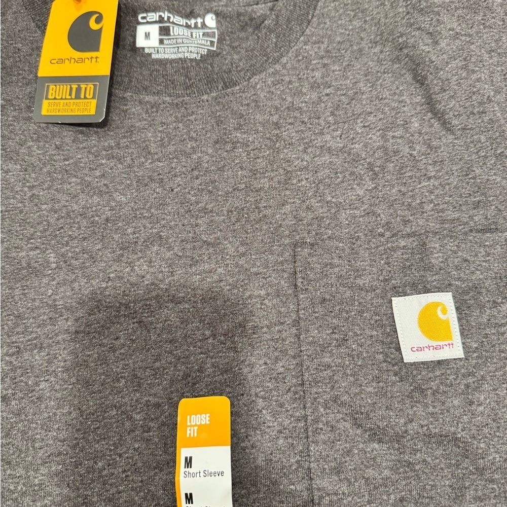 Carhartt Men's Charcoal Gray Short Sleeve Tee - Picture 2 of 2